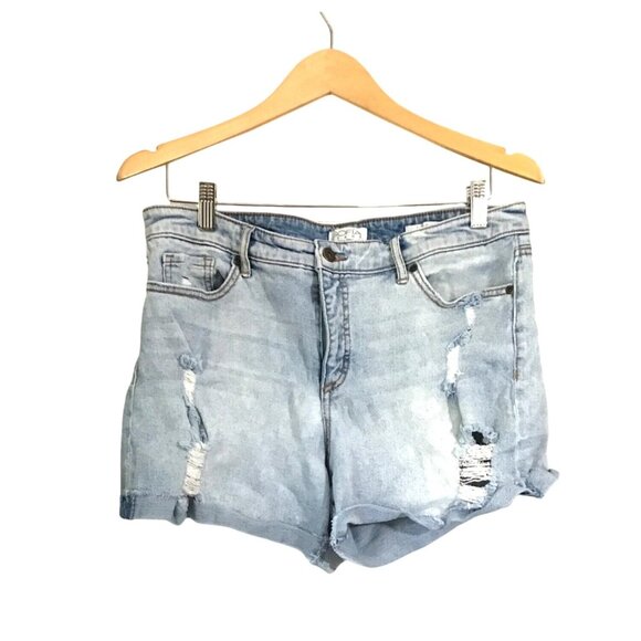 SOFIA VERGARA WOMENS LILA CUT OFF DENIM SHORTS SIZE 12 - Picture 1 of 6